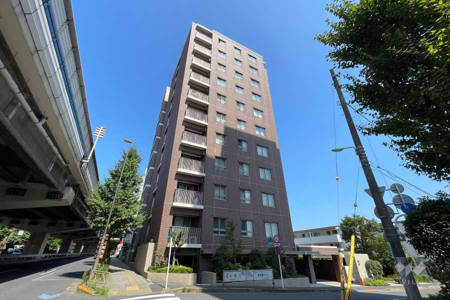 パークハウス桜新町テラスイーストの外観（西側から）