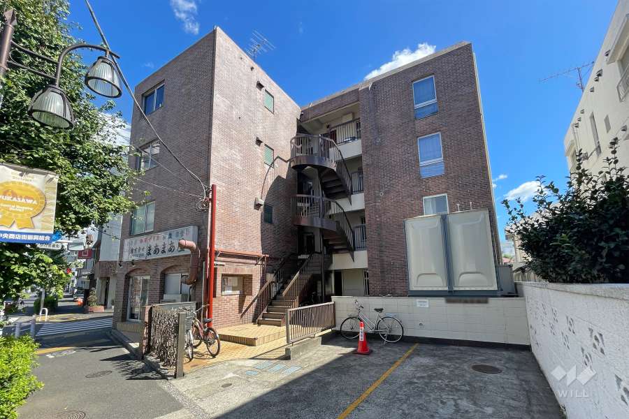 パーセル深沢の外観（北西側から）　