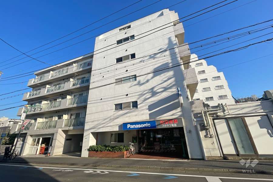 ニューライフ等々力の外観（南西側から）