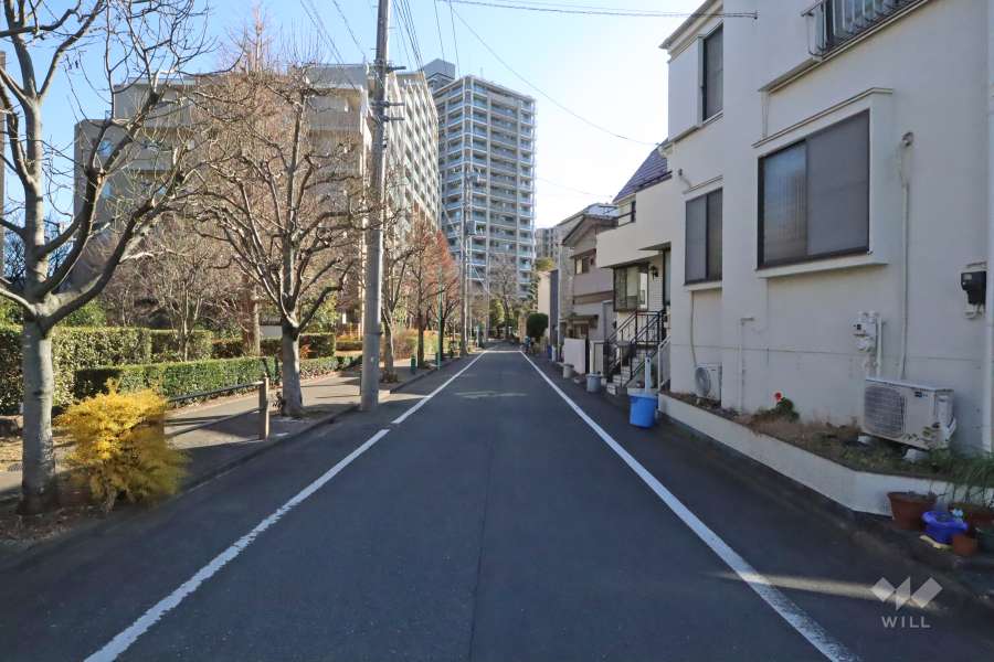 敷地南西側の前面道路