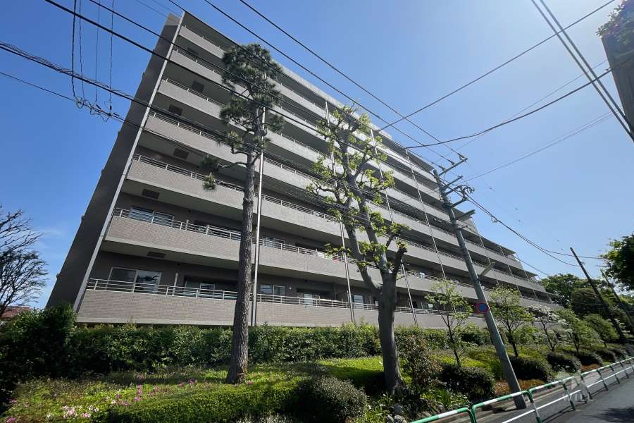 フォーリア駒沢公園パークサイドの外観（南側から）