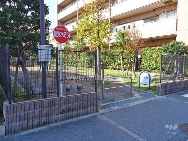 敷地に隣接して小さな公園があります。
