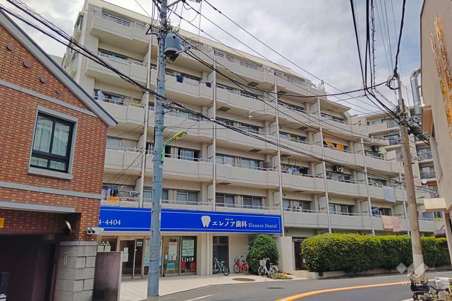 中銀第2世田谷マンシオンの外観（南東側から）