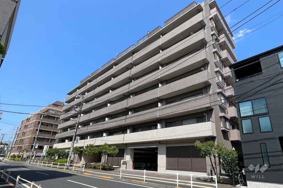 東急ドエルアルス世田谷ネクステージの外観(南西側から)