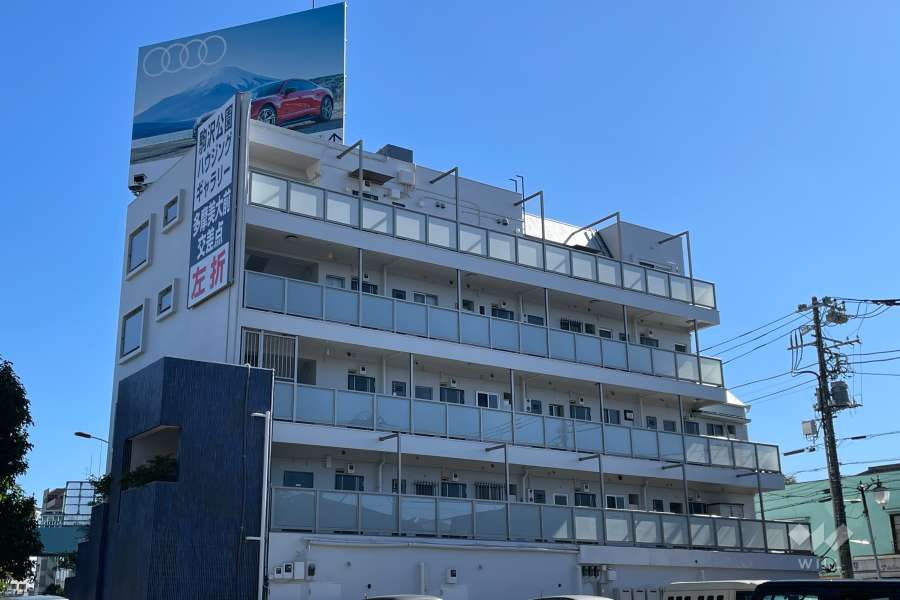 リバーサイドエイトの外観（北西側から）