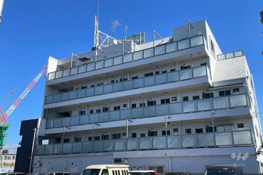 リバーサイドエイトの外観（西側から）