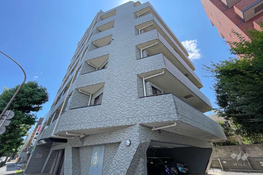 レックス上野毛の外観（北東側から）