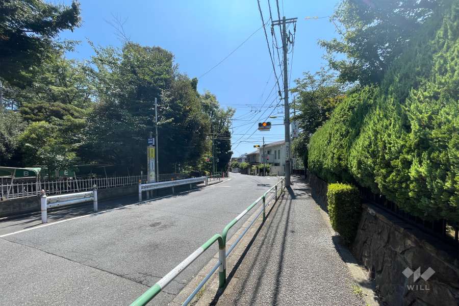 敷地南側前面道路（西側から）