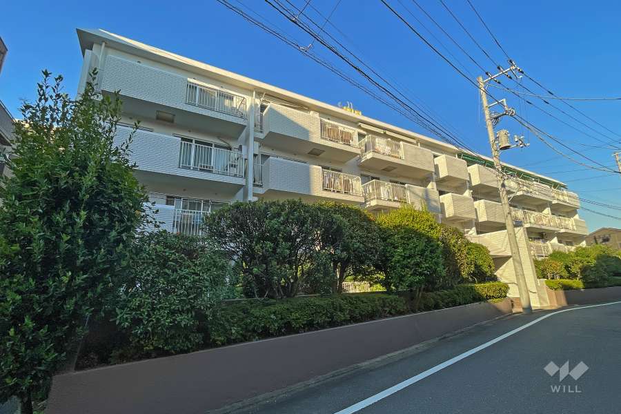 成城北フラッツの外観（南西側から）