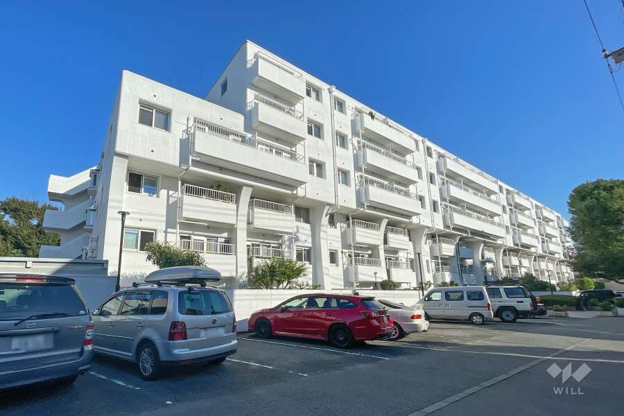 外観　前面道路の西から