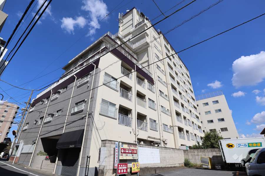 成城エコーハイツの外観（南西側から）