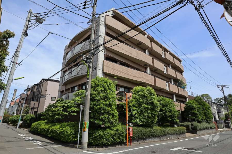 ディアナコート成城の外観（北西側から）