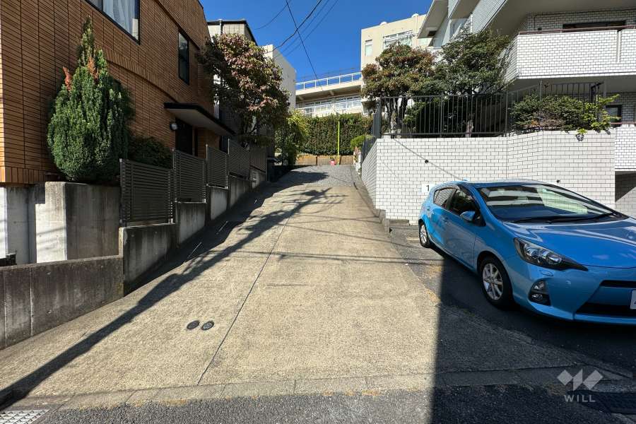 敷地の西側前面道路（南側から） (2)