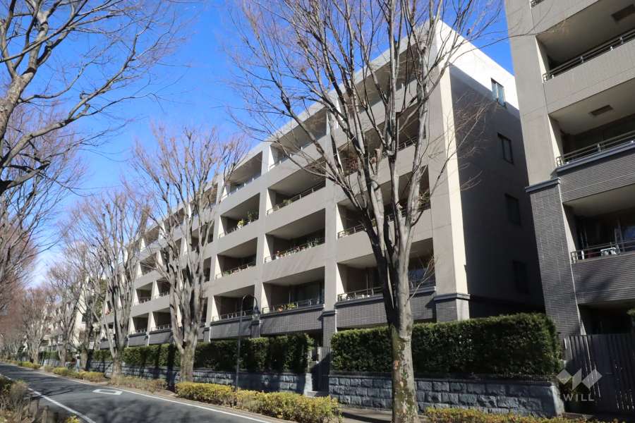 パークシティ成城Ｃコートの外観(南西側から)