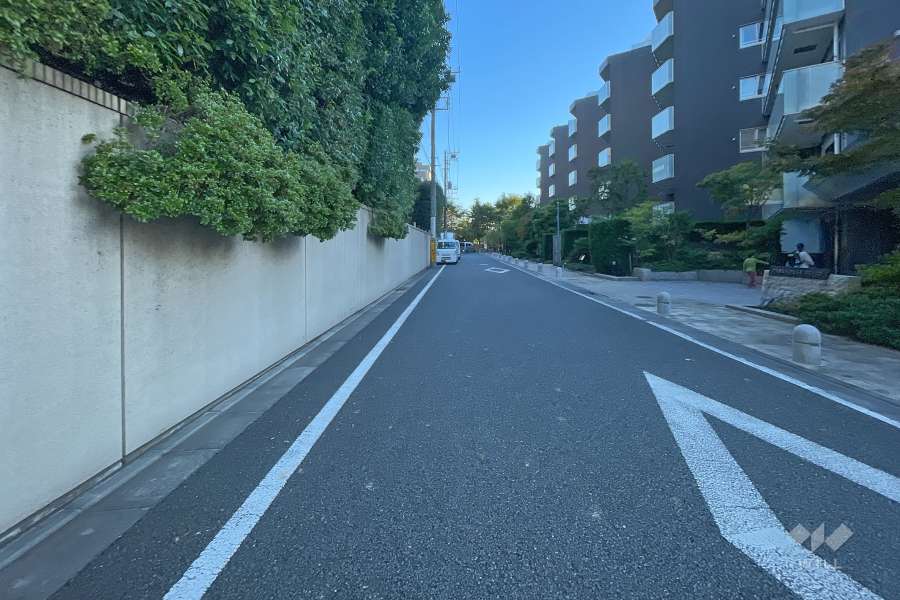 敷地東側の前面道路