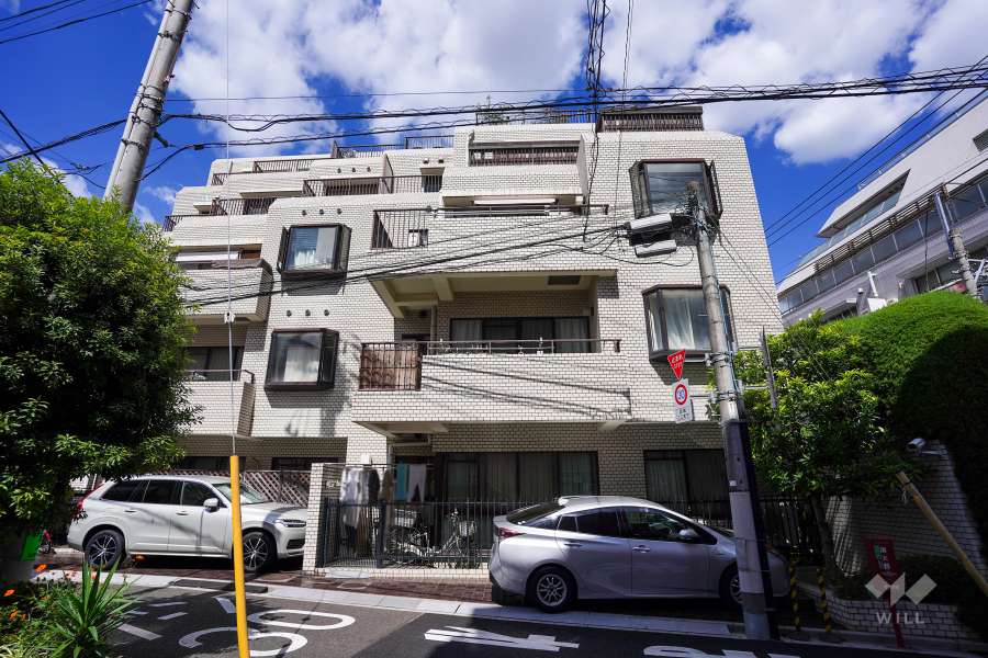 クレール豪徳寺の外観（南側から）