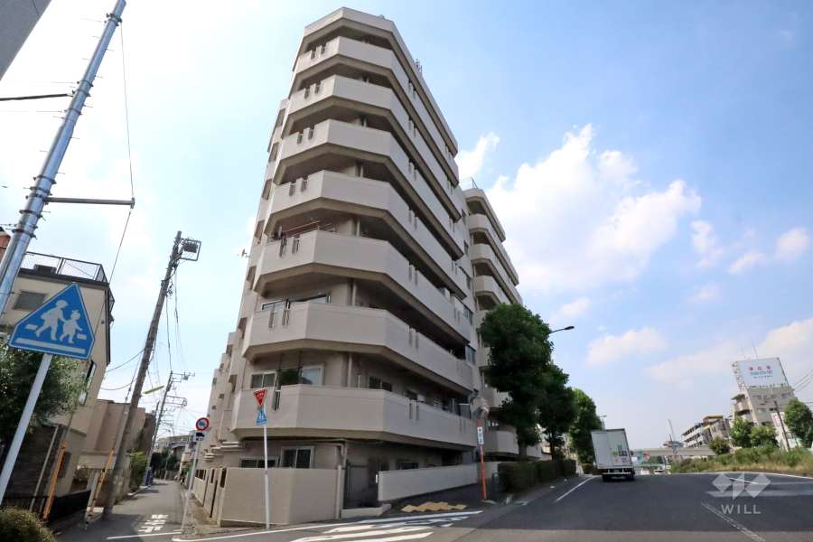 千歳スカイマンションの外観(南東側から)