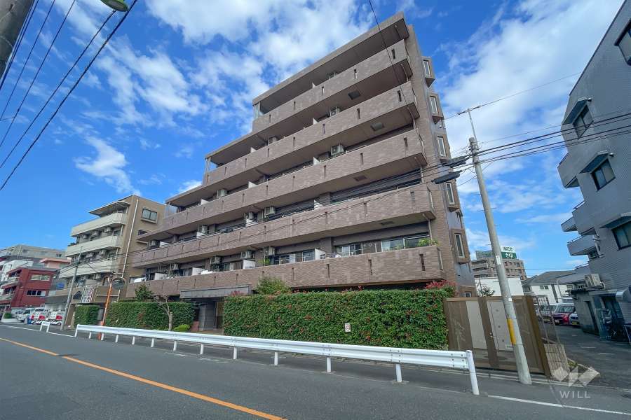 パレミーユガーデンズの外観（南東側から）