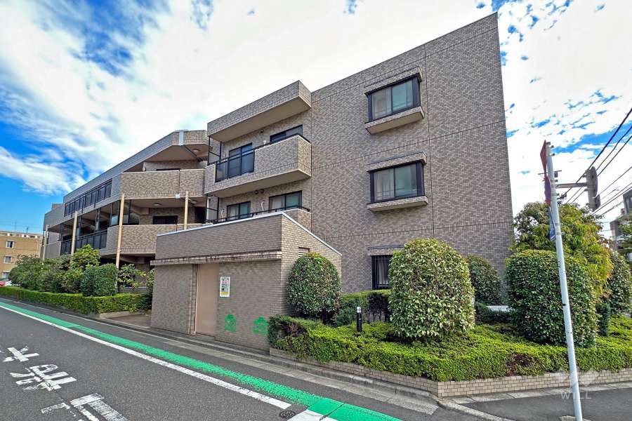 ライオンズガーデン芦花公園の外観（北西側から）