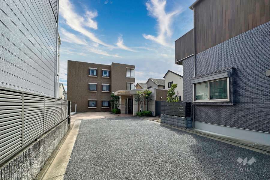 敷地北側の前面道路