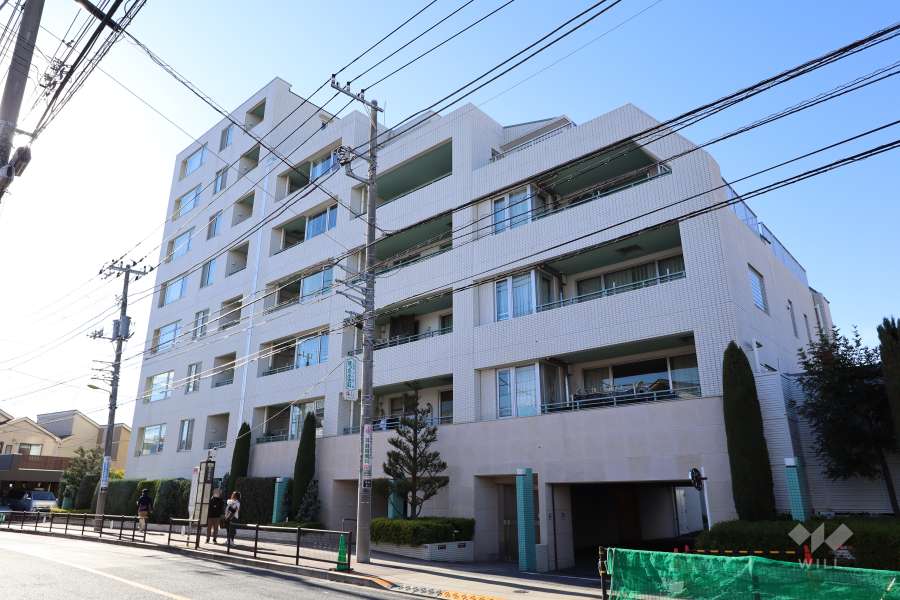 シティハウス世田谷千歳台の外観（北東側から）