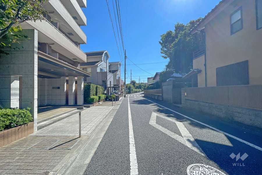 敷地南西側の前面道路