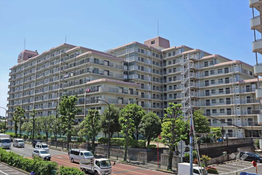 芦花公園スカイハイツの外観（北東側から）