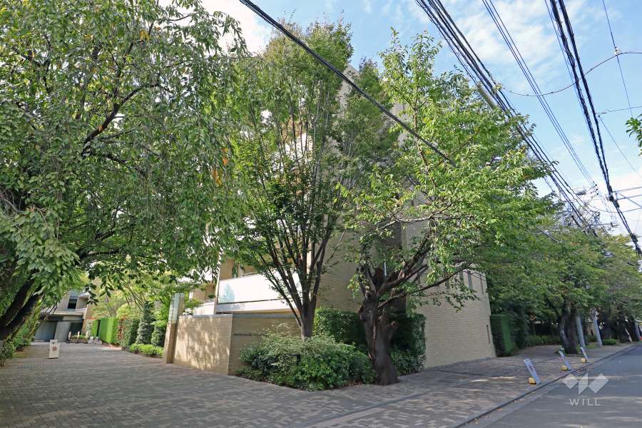 パークハウスフォレストリエの外観（東側から）