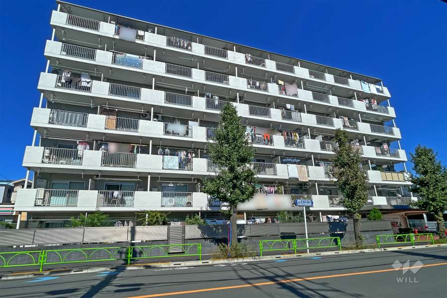 千歳船橋ビューグリーンの外観（南西側から）