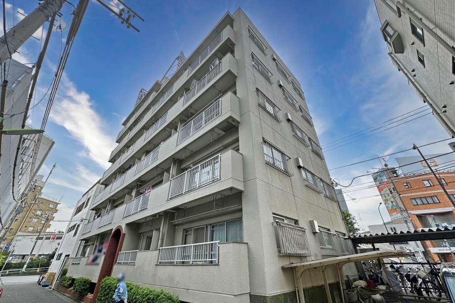 千歳船橋オリンピックマンションG-2の外観（北東側から）