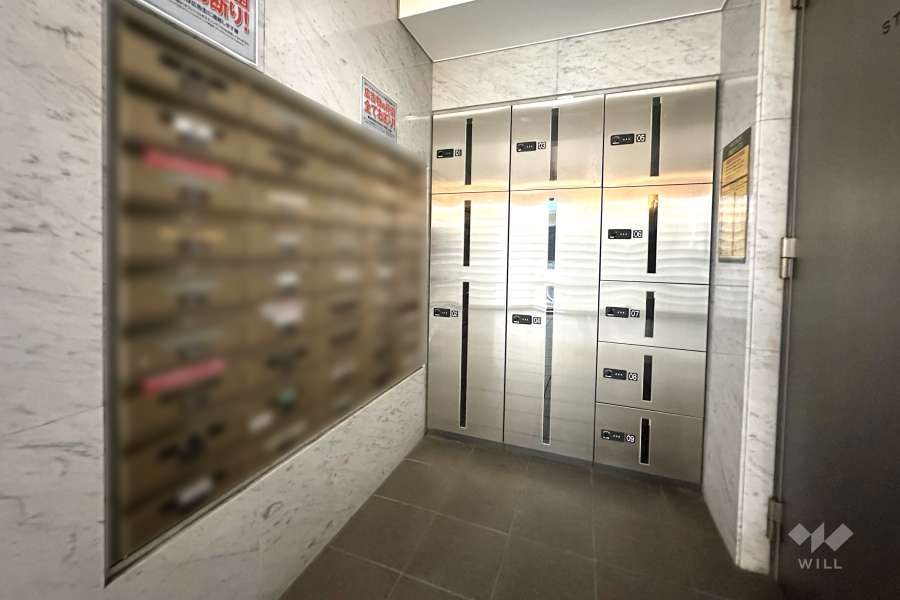 共用ポストと宅配ボックス