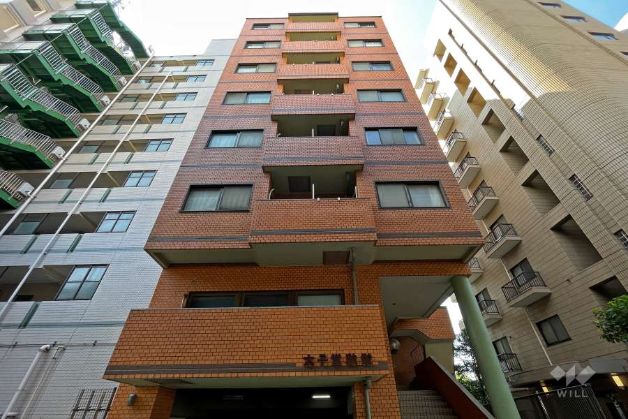 ライオンズマンション太子堂秋栄の外観（北側から）