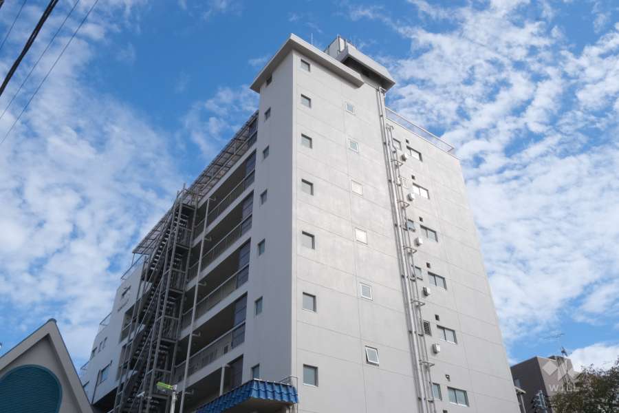 ハイツ太子堂の外観（北西側から）