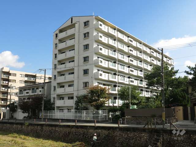 ロイヤルコート逆瀬川の外観（西側から）