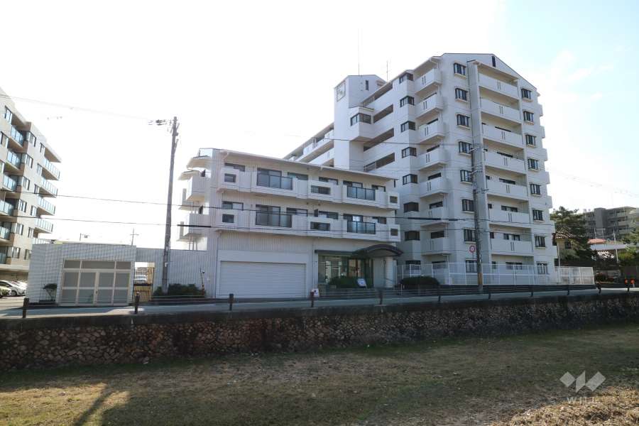 ロイヤルコート逆瀬川の外観（北西側から）