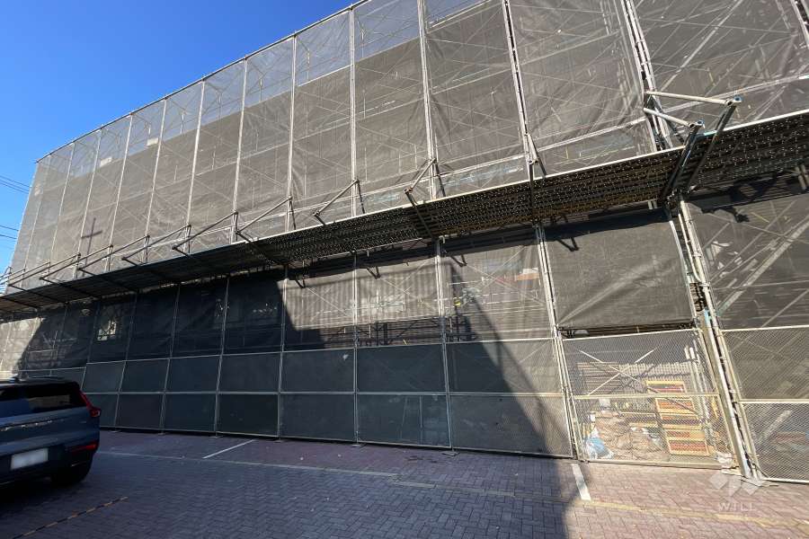 クウェストスクエア代沢の外観（南東側から）