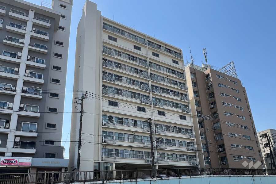 代田セントラルマンションの外観(南東側から)