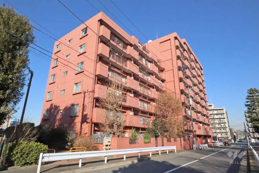 砧公園ヒミコマンションの外観(南西側から)