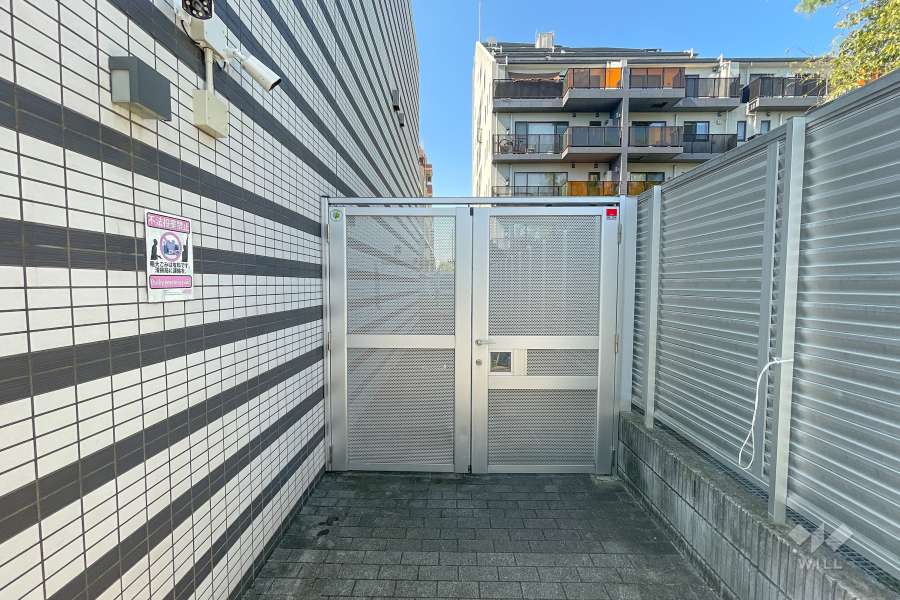 駐輪場の出入り口