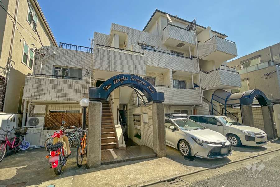 スターハイツ世田谷公園の外観（北西側から）