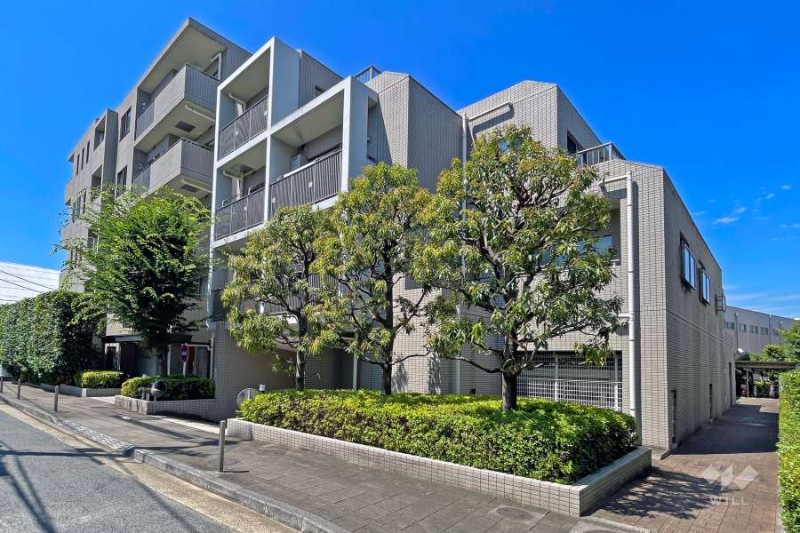 ヒルズ池尻東山公園の外観（北東側から）