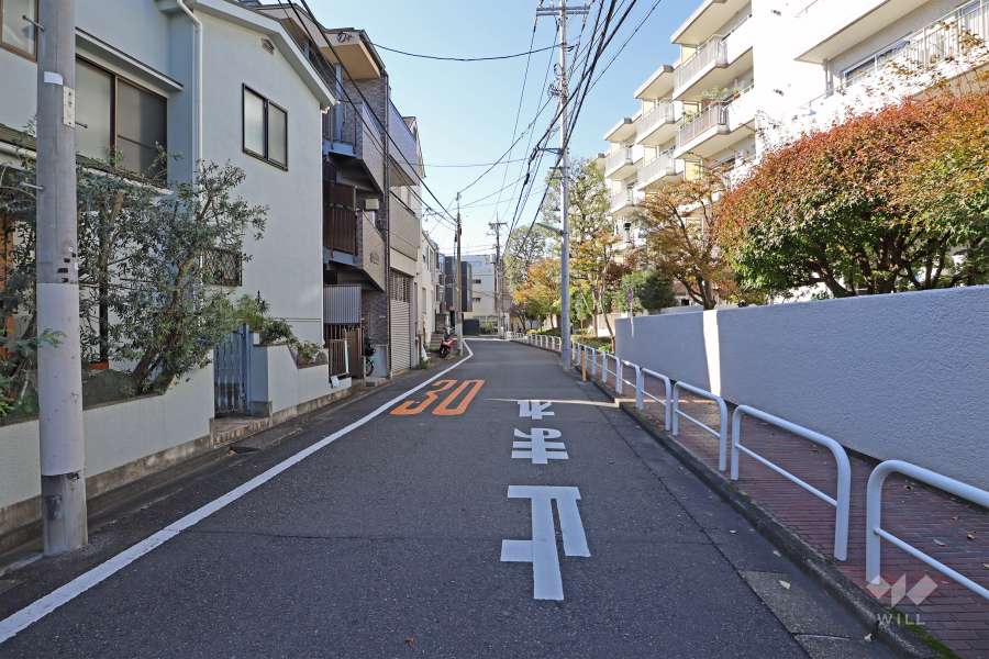 敷地南側の道路（東側から）
