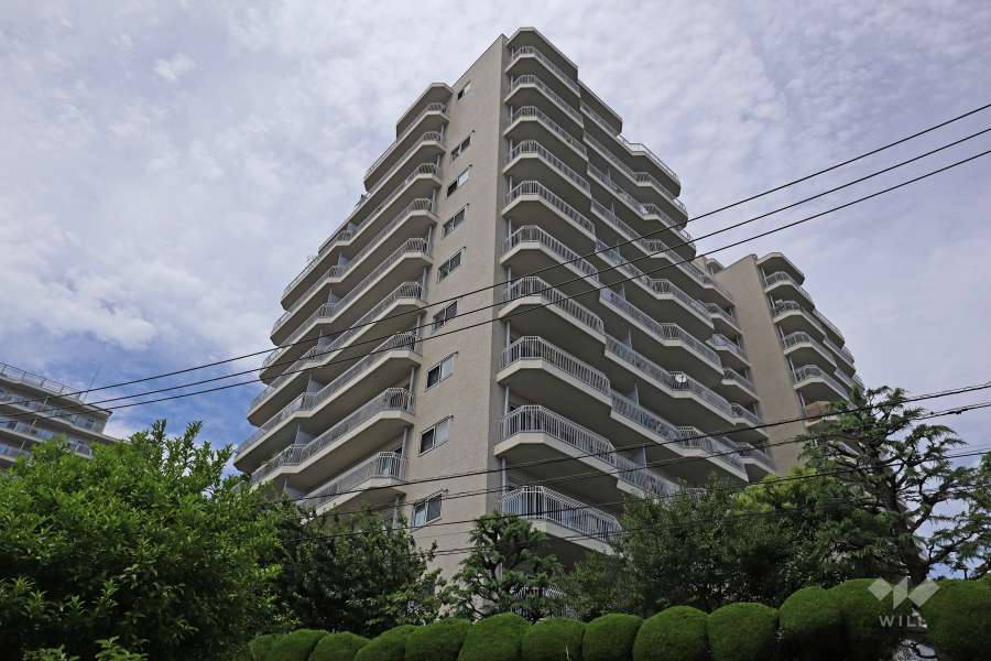 シーアイマンション駒場B号棟の外観（南西側から）