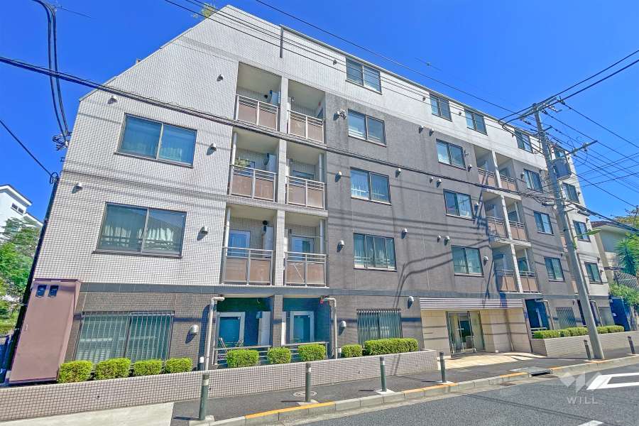 アヴァンシア上野毛の外観（西側から）