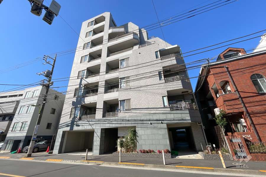 リシェ等々力の外観（北東側から）