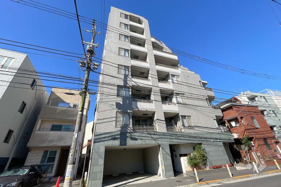 リシェ等々力の外観（南東側から）