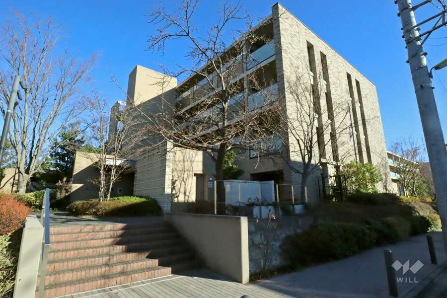 ブランズシティ世田谷中町C街区の外観（北西側から）