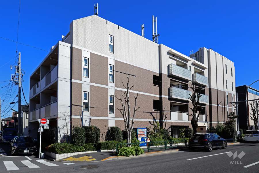 ステージファースト田園調布アジールコートの外観（北西側から）