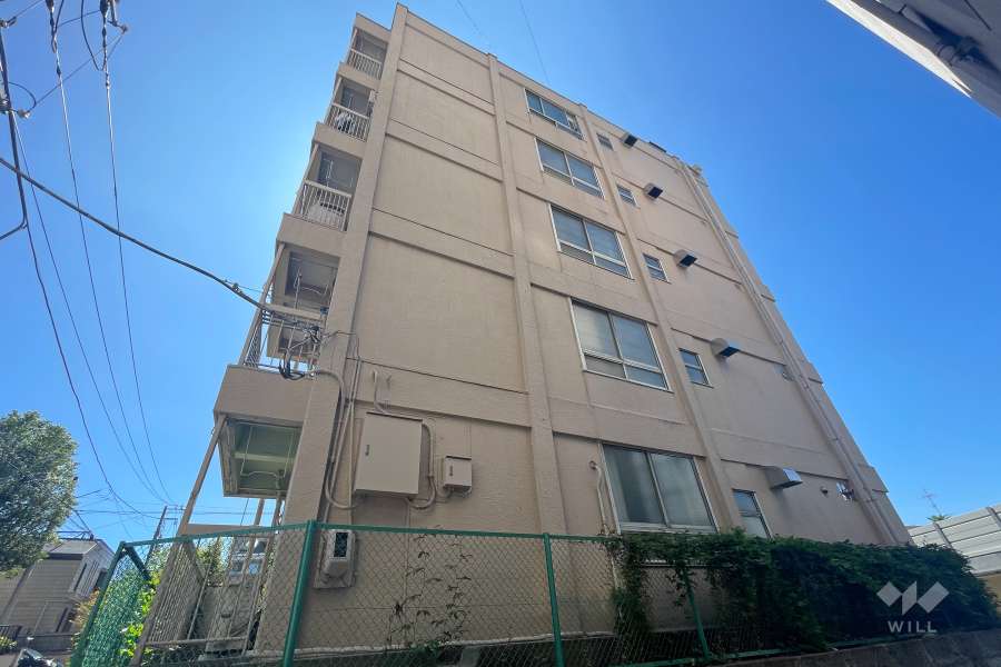 等々力コーポラスの外観(北東側から）