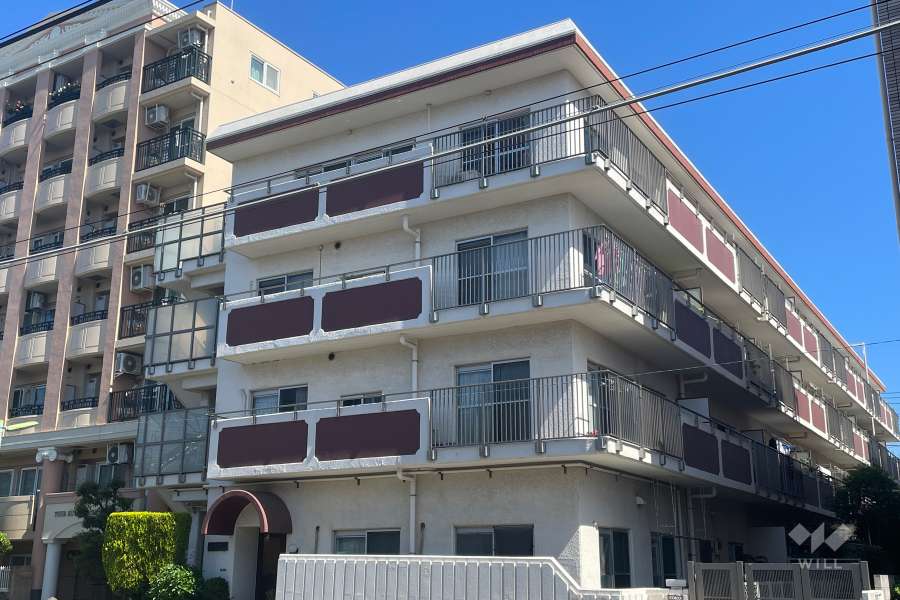 尾山台サマリヤマンションの外観（南東側から）